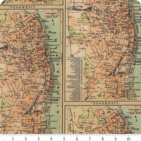Maps - Orange || Tim Holtz Palette
