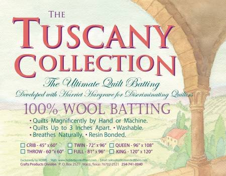 Tuscany Wool Batting Throw TW60