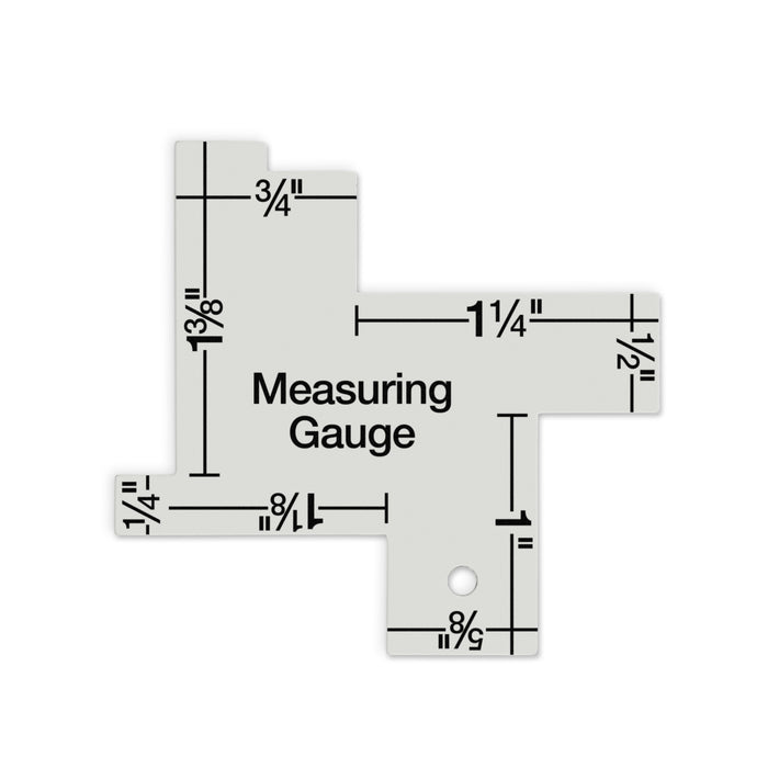 Dritz - Measuring Gauge, 1/8"-2" Markings