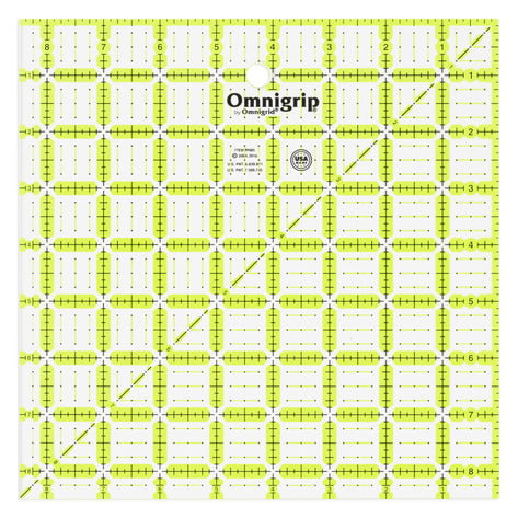 Omnigrid - Neon Square Ruler, 8-1/2" x 8-1/2"