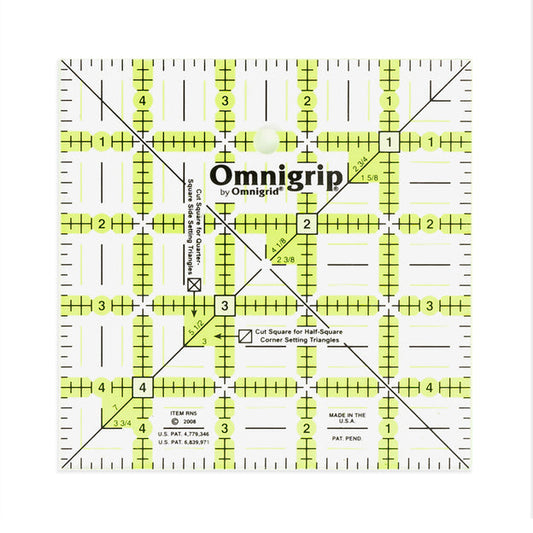 Omnigrip - Neon Square Ruler, 5" x 5" by Omnigrid