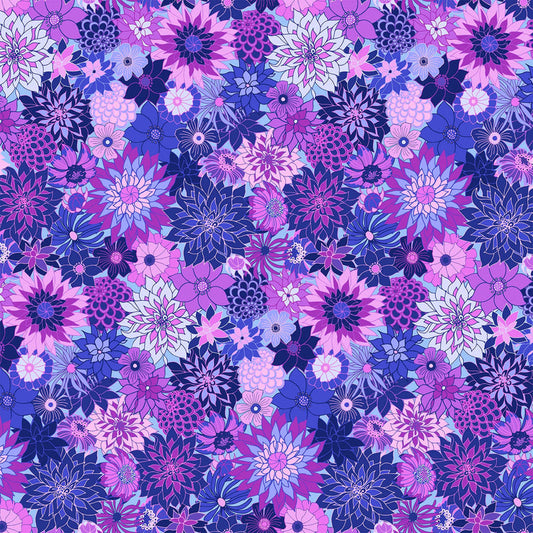 Happiness - Purple Dahlias