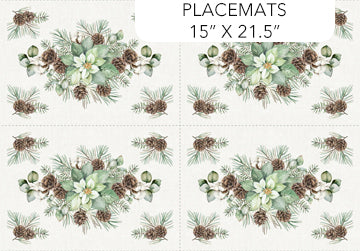 White Linen Christmas - Xmas Placemats