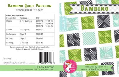 Bambino Little P Quilt Pattern